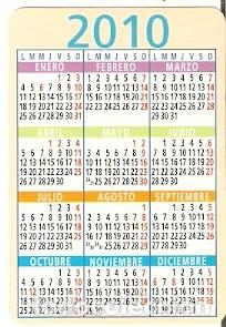 Coleccionismo calendarios: Calendario 2010. (ref. 11-10Lsn)