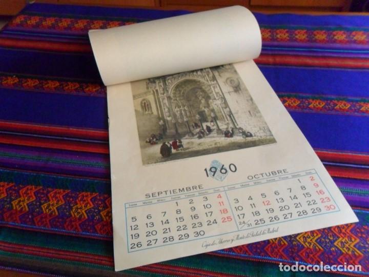 Coleccionismo Calendarios: CALENDARIO DE PARED AÑO 1960 COMPLETO. CAJA DE AHORROS Y MONTE DE PIEDAD DE MADRID. CATEDRALES. RARO - Foto 2 - 75980391