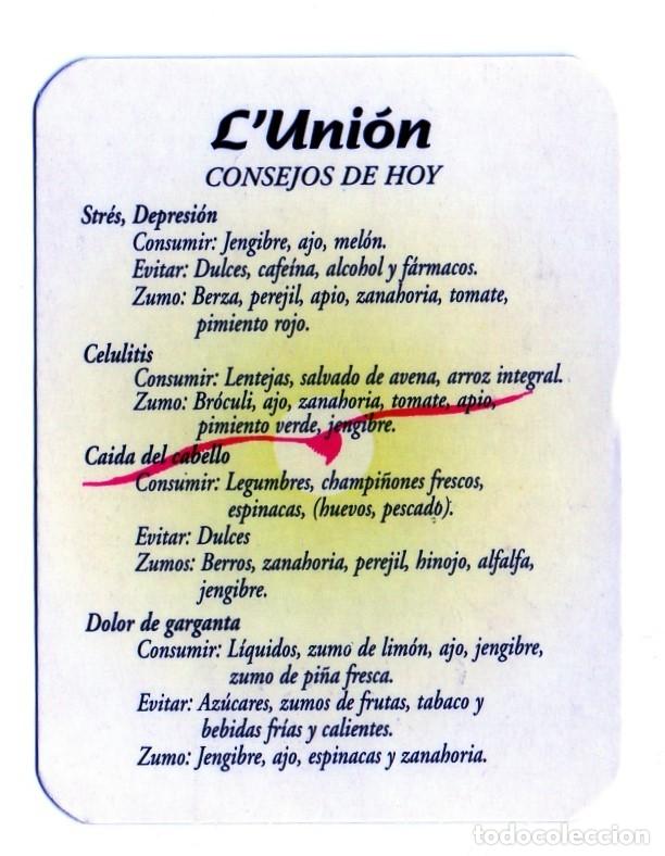 Coleccionismo calendarios: Calendario de Publicidad 2000 - CAFE - BAR - RESTAURANTE L&acute;UNION