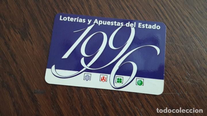 Coleccionismo Calendarios: calendario de publicidad loter&iacute;as y apuestas del estado a&ntilde;o 1996
