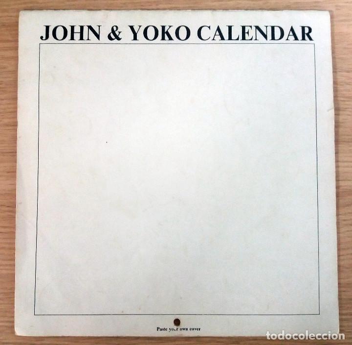 Coleccionismo Calendarios: John Lennon. John & Yoko Calendar Vintage Original 1970