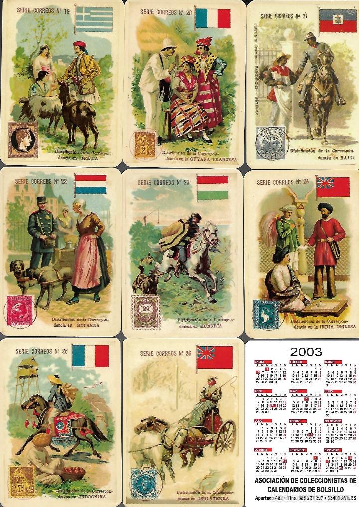 Coleccionismo calendarios: 18 CALENDARIOS DEL 2003, 2&ordf; SERIE DE CORREOS, A.A.C.B. AGOTADA.