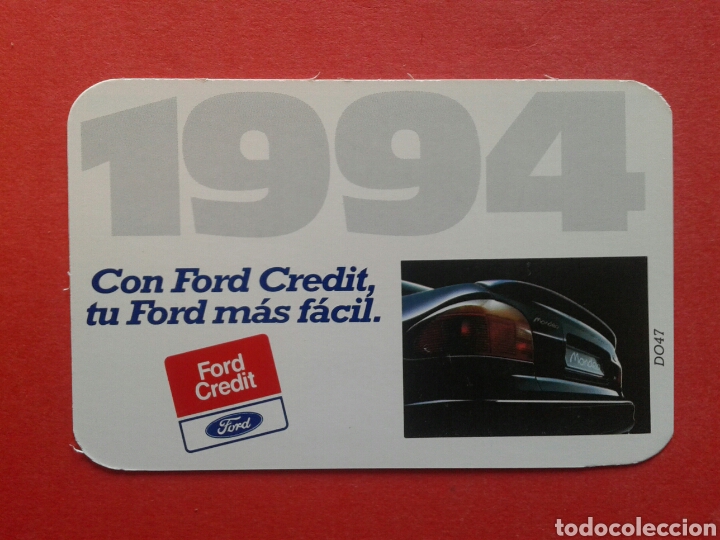 CALENDARIO FORD 1994 