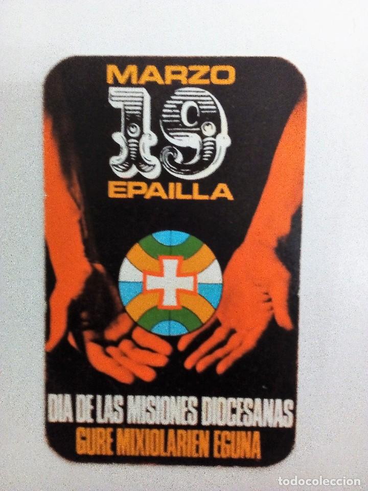Collezionismo Calendari: 19 DE MARZO D&Iacute;A D&Iacute;A DE LAS MISIONES DIOCESANAS CALENDARIO  1974