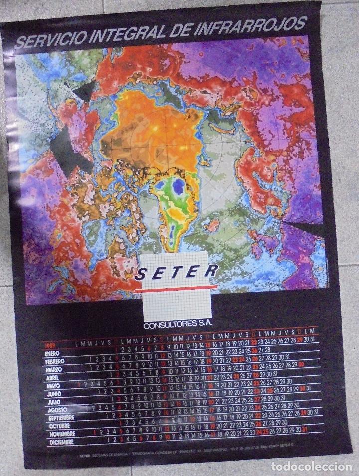 Colecionismo Calend&aacute;rios: CARTEL. CALENDARIO. 1989. SERVICIO INTEGRAL DE INFRAROJOS. SETER. CONSULTORES, S.A. 69 X 49 CM