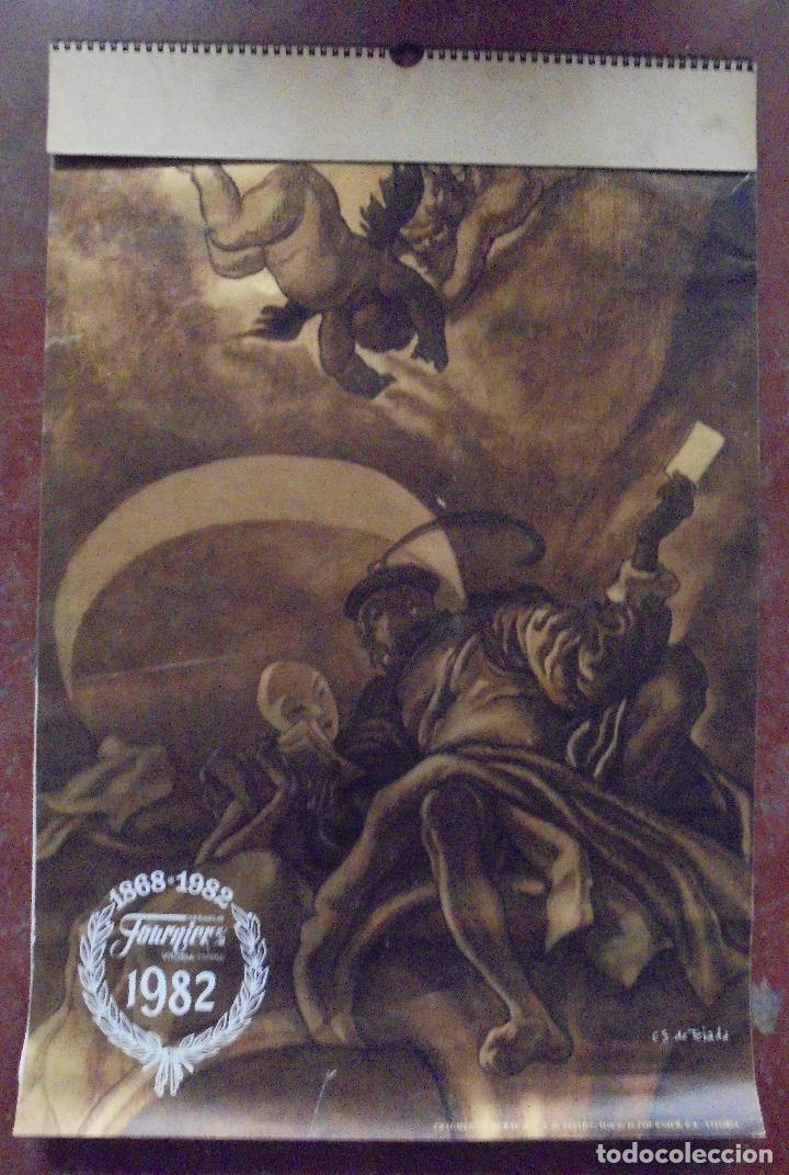 Colecionismo Calend&aacute;rios: CALENDARIO GRAN FORMATO. FOURNIER. VITOROIA. 1982. 59 X 39 CM