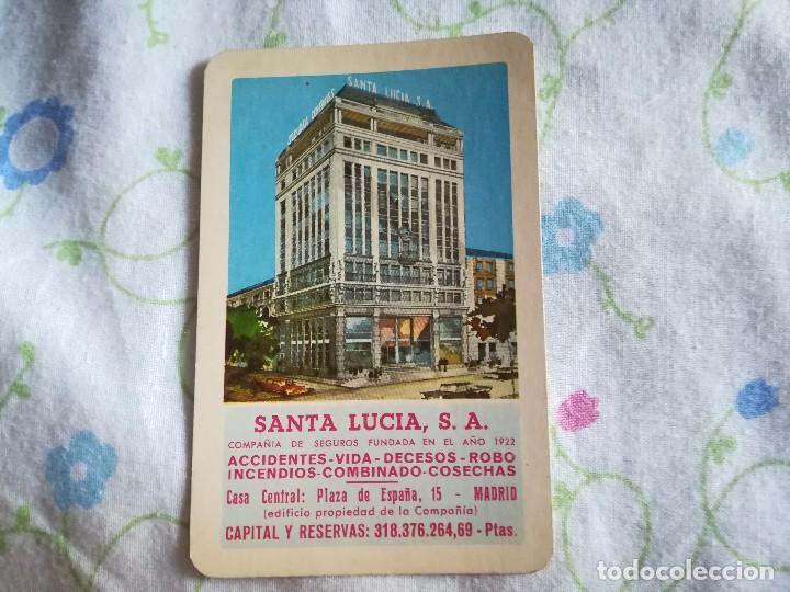 Coleccionismo calendarios: Calendario Fournier publicidad seguros santa Luc&iacute;a a&ntilde;o1971