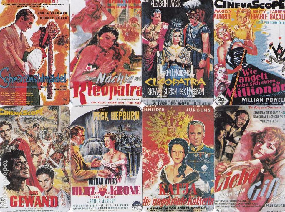 Coleccionismo Calendarios: 8 CALENDARIOS PORTUGAL 1988 - CINE. CARTELES DE PELICULAS