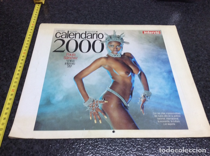 Coleccionismo calendarios: CALENDARIO INTERVIU 2000 PAULA SANCHEZ, COMPLETO A&Ntilde;O 2000