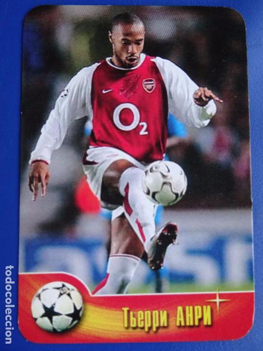 Coleccionismo calendarios: CALENDARIO BOLSILLO FUTBOL 2004 (HENRY -ARSENAL EX-BARCELONA- / RUSIA) NUEVO