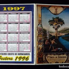 Coleccionismo Calendarios: ANTIGUO CALENDARIO DE BOLSILLO AÑO 1997. STO. CRISTO DE SUMACARCER. FESTERS 1996. Lote 89883172
