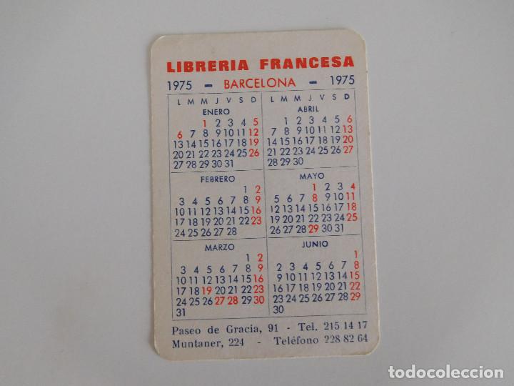 Coleccionismo Calendarios: Calendario de bolsillo a&ntilde;o 1975 Libreria francesa