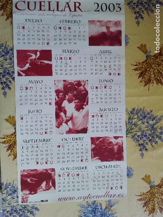 Collectables Calendars: Calendario pared 2005 - CUELLAR Segovia - encierro fiesta tauromaquia toros - 37,5x70 - 100 gr