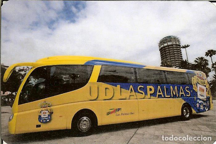 Coleccionismo Calendarios: CALENDARIO DE BOLSILLO F&Uacute;TBOL - 2018 - AUTOB&Uacute;S LAS PALMAS