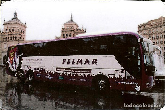 Coleccionismo Calendarios: CALENDARIO DE BOLSILLO F&Uacute;TBOL - 2018 - AUTOB&Uacute;S VALLADOLID
