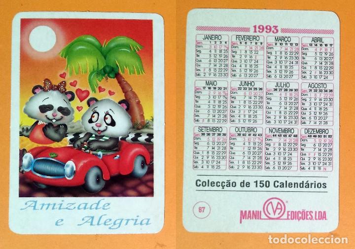 Calendario Editado En Portugal 1993 Amizade E Alegria Nr 67 - 