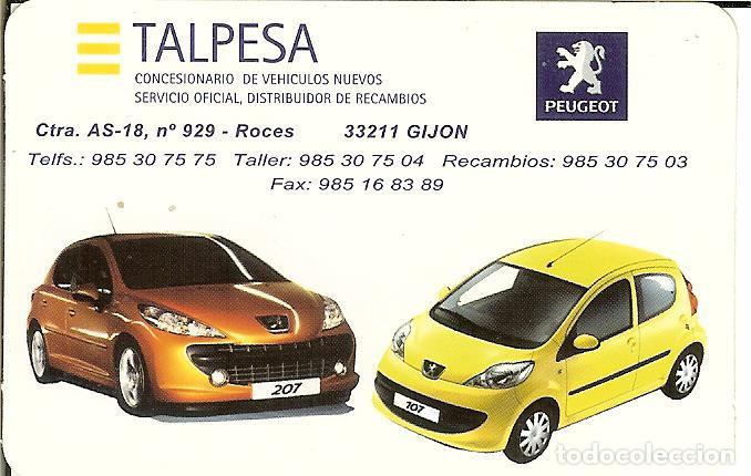Coleccionismo Calendarios: CALENDARIO PUBLICITARIO - 2007 - PEUGEOT 207 107 - TALPESA - GIJ&Oacute;N