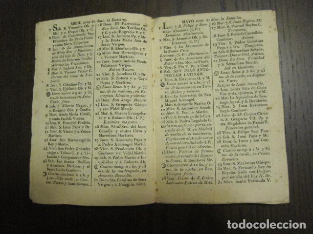 calendario almanaque para el año 1826 - princip - Comprar Calendarios ...