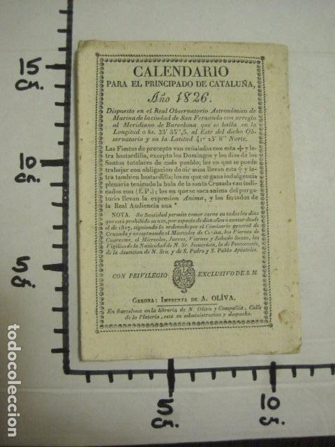 calendario almanaque para el año 1826 - princip - Comprar Calendarios ...