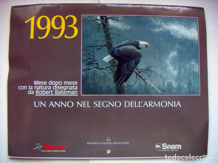 Coleccionismo Calendarios: Calendario 1993 Un Anno Nel Segno Dell'Armonia Con Dibujos De Robert Bateman
