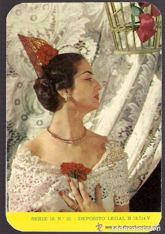 Coleccionismo Calendarios: -54112 CALENDARIO MUJER ANDALUZA CON PEINETA, A&Ntilde;O 1968, SERIE 18 N&ordm; 10, FOLKLORE, TRAJES REGIONALES