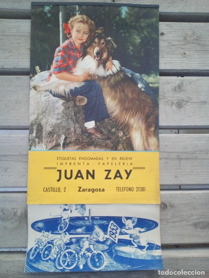 Coleccionismo Calendarios: Antiguo calendario ..1953 Juan zay .. Zaragoza.