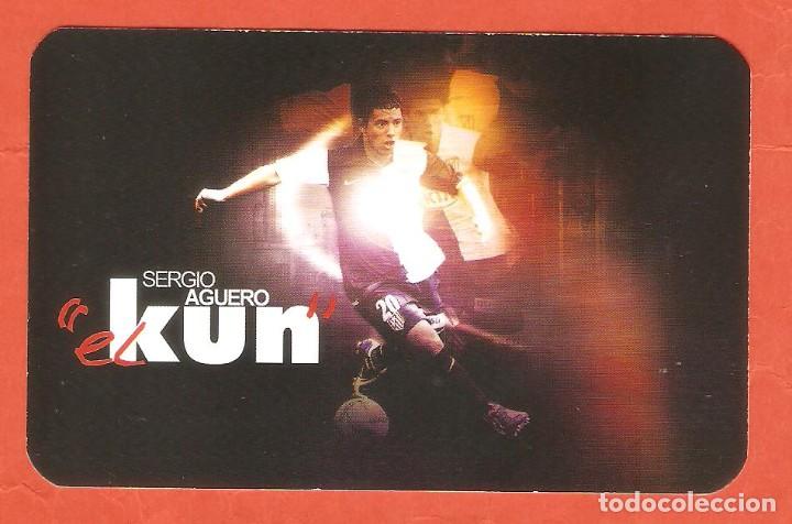 Coleccionismo calendarios: CALENDARIO BOLSILLO A&Ntilde;O 2008 F&Uacute;TBOL - SERGIO AGUERO - EL KUN - PUBLICIDAD GR&Aacute;FICAS JAEN