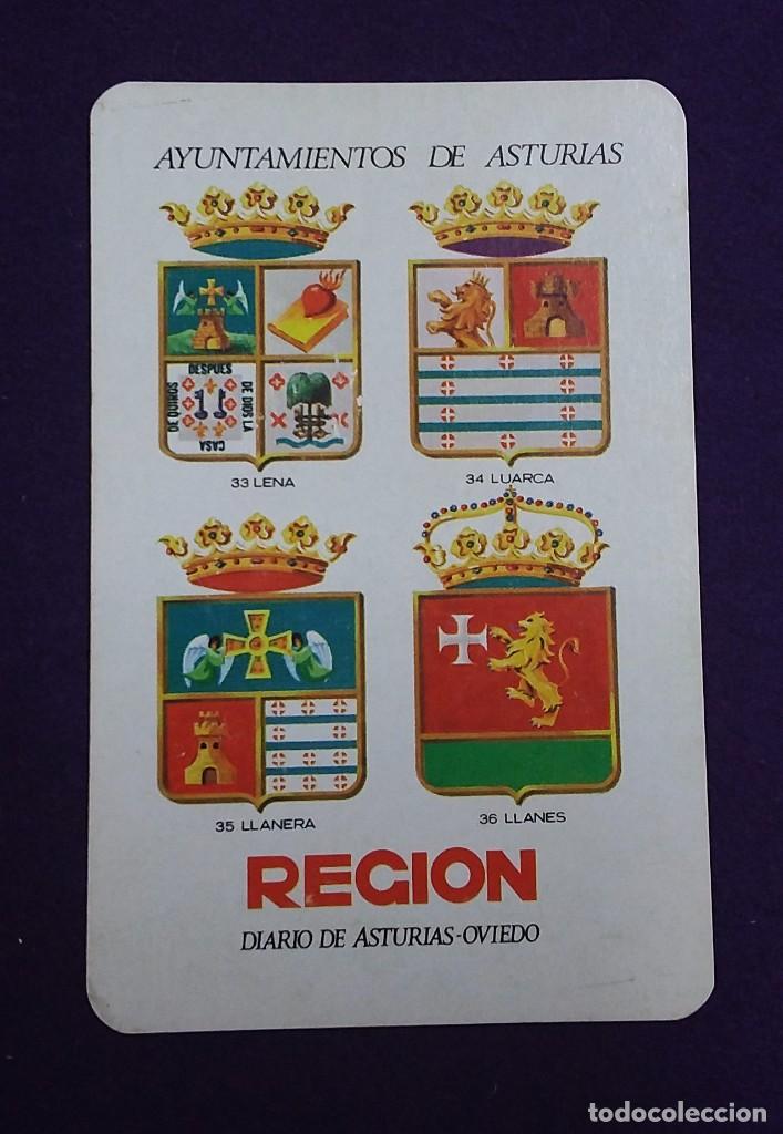 Colecionismo Calend&aacute;rios: CALENDARIO FOURNIER. REGION, AYUNTAMIENTOS DE ASTURIAS 1973