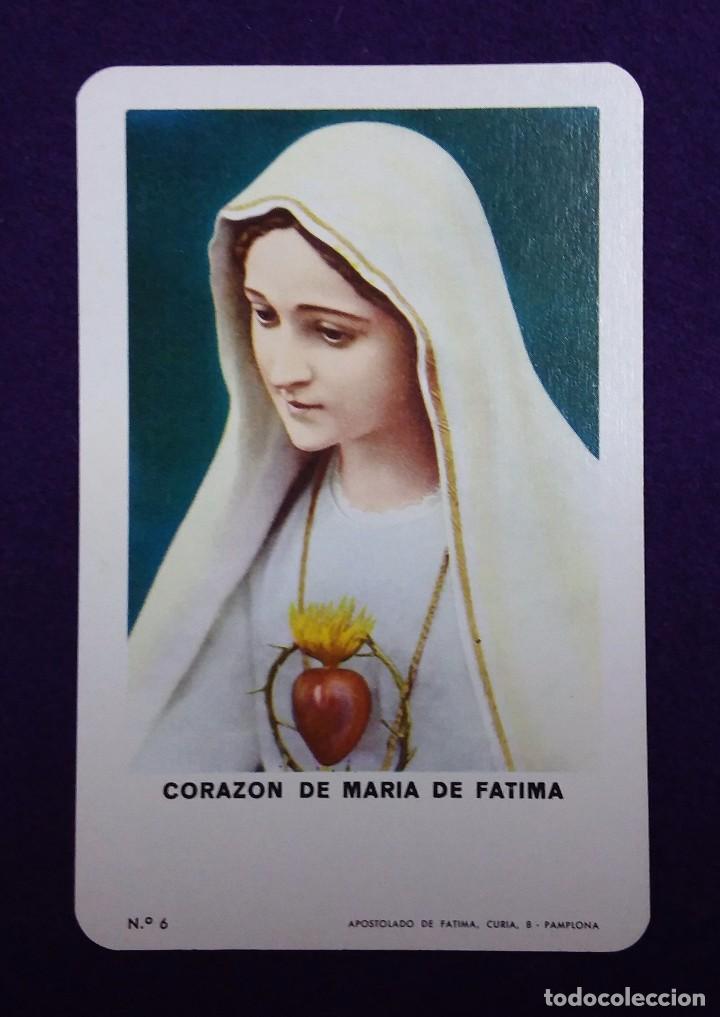 Coleccionismo calendarios: CALENDARIO FOURNIER. CORAZON DE MARIA DE FATIMA, SIN TEXTO. 1971