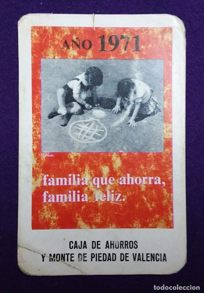 Sammeln von Kalendern: CALENDARIO FOURNIER. CAJA DE AHORROS DE VALENCIA. 1971