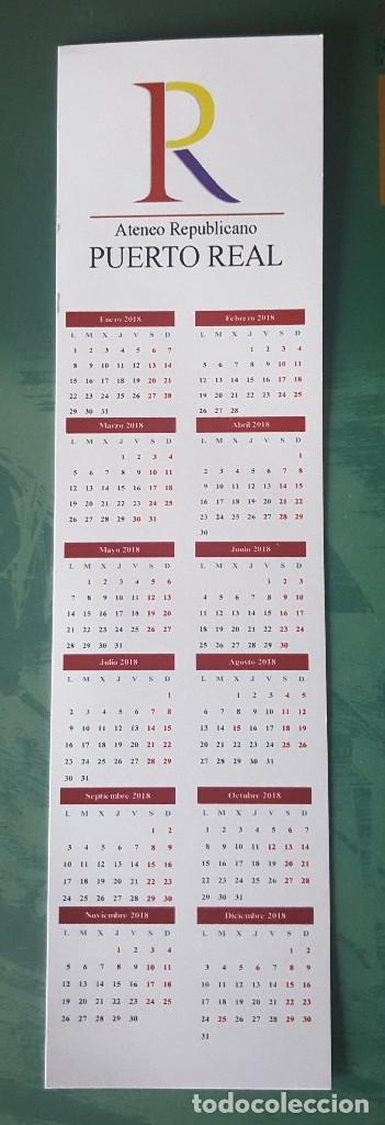 Coleccionismo Calendarios: CALENDARIO MARCAPAGINA 2018 ATENEO REPUBLICANO PUERTO REAL (C&Aacute;DIZ). TEXTO LE&Oacute;N FELIPE