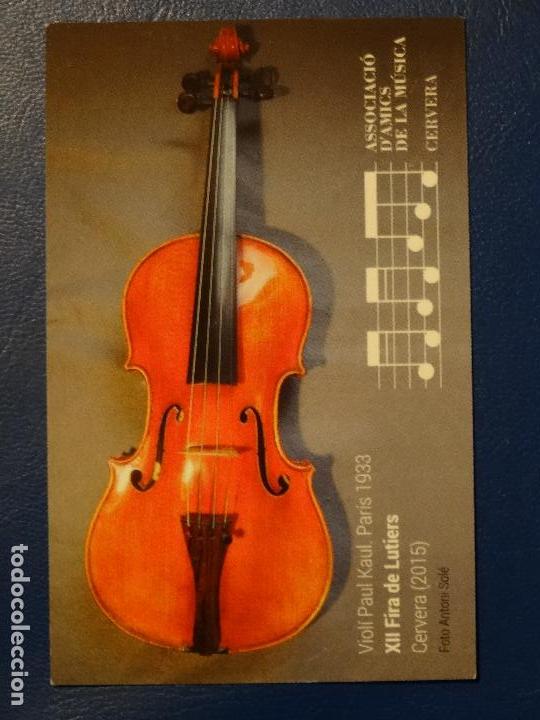 Coleccionismo Calendarios: CALENDARIO BOLSILLO MUSICA 2016 (VIOLIN PAUL KAUL 1933 - XII FIRA LUTHIERS CERVERA) NUEVO