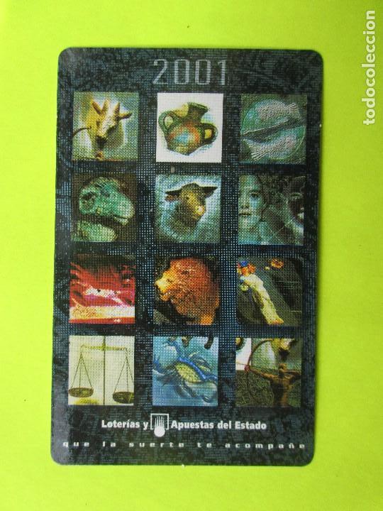 Coleccionismo Calendarios: Calendario loterias y apuestas del estado 2.001