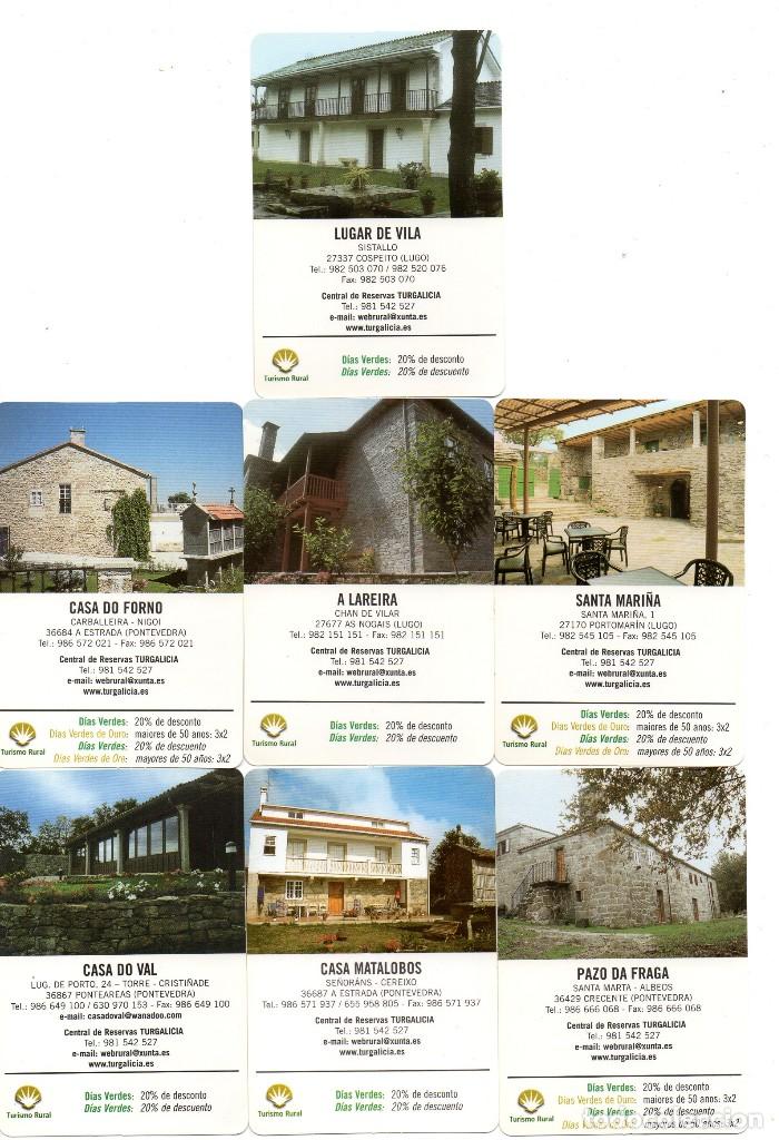 Coleccionismo calendarios: Calendario de publicidad 2003 CASA RURALES DE GALICIA (7 calendarios)