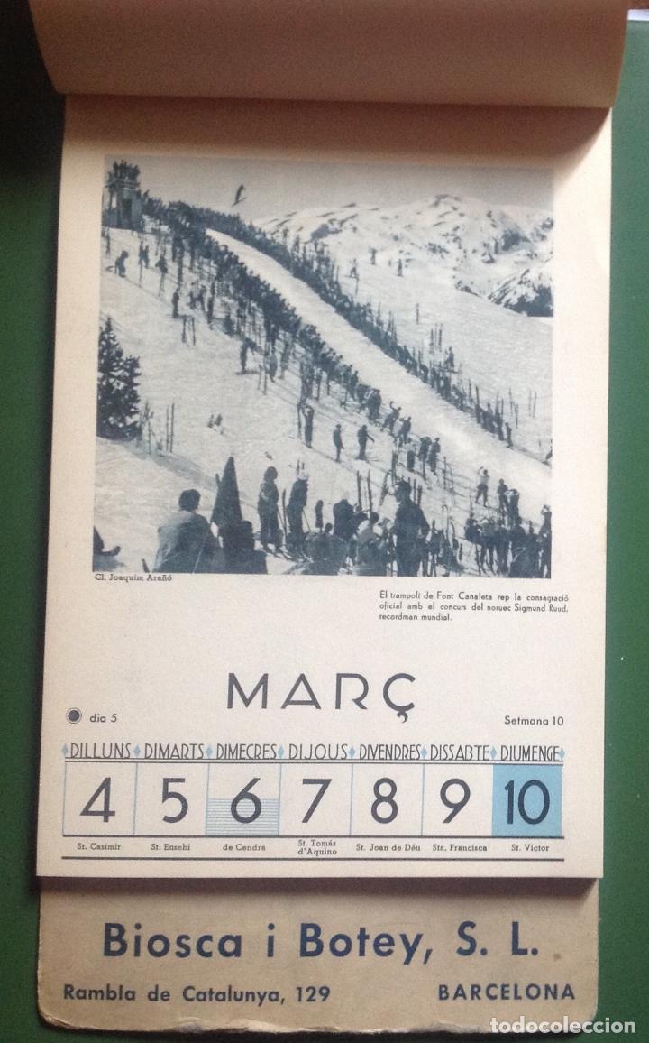 Coleccionismo Calendarios: 1935.Calendari Excursionista de Catalunya. 50 vistas. anuncio Biosca y Botey.16x24 cm . Vell i Bell.