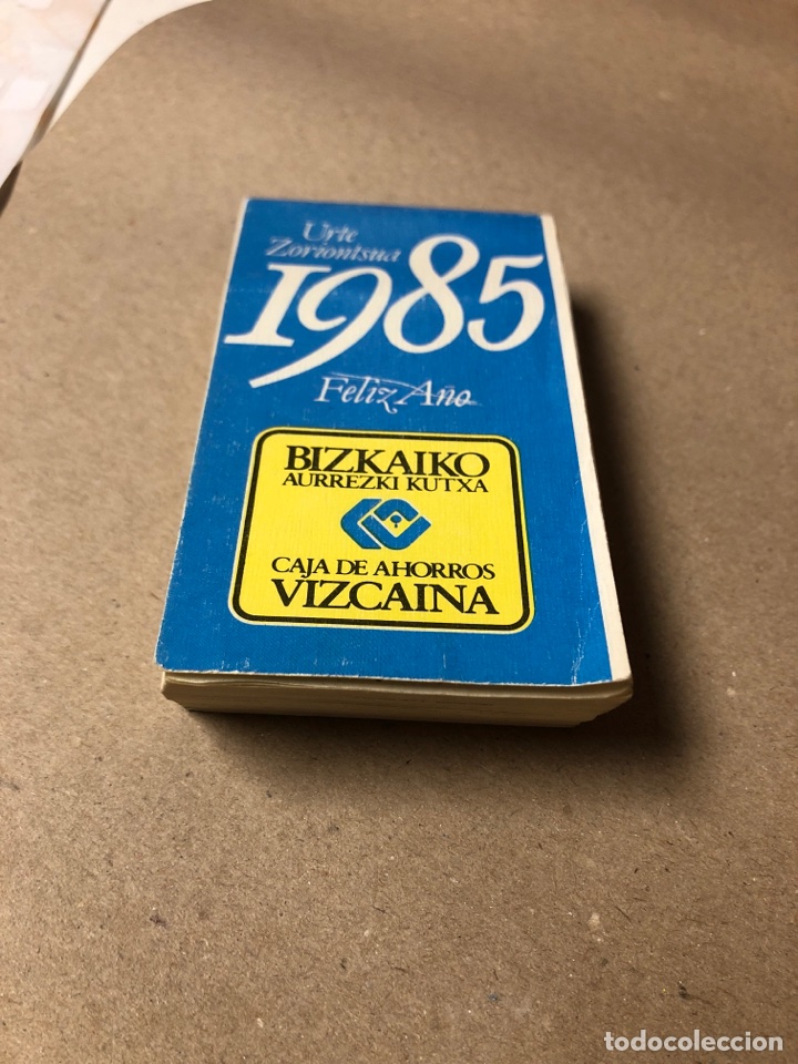 Collectionnisme Calendriers: CALENDARIO DE 1985 - CAJA DE AHORROS VIZCA&Iacute;NA - CON EFEM&Eacute;RIDES.
