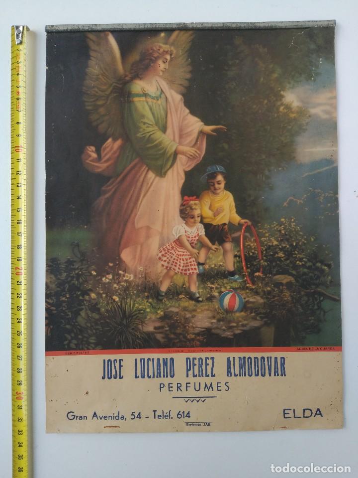 Coleccionismo calendarios: Calendario de pared con publicidad de Jose Luciano Perez Almodovar, Perfumes, Elda