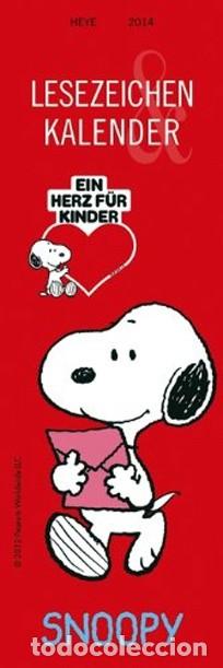 Coleccionismo Calendarios: LESEZEICHEN KALENDER - CALENDARIO SNOOPY A&Ntilde;O 2014
