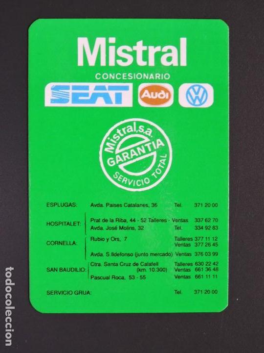 Sammeln von Kalendern: Calendario bolsillo - COCHE SEAT - A&Ntilde;O 1991