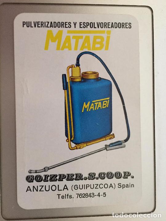 Collezionismo Calendari: calendario fournier 1975, escrito por detras