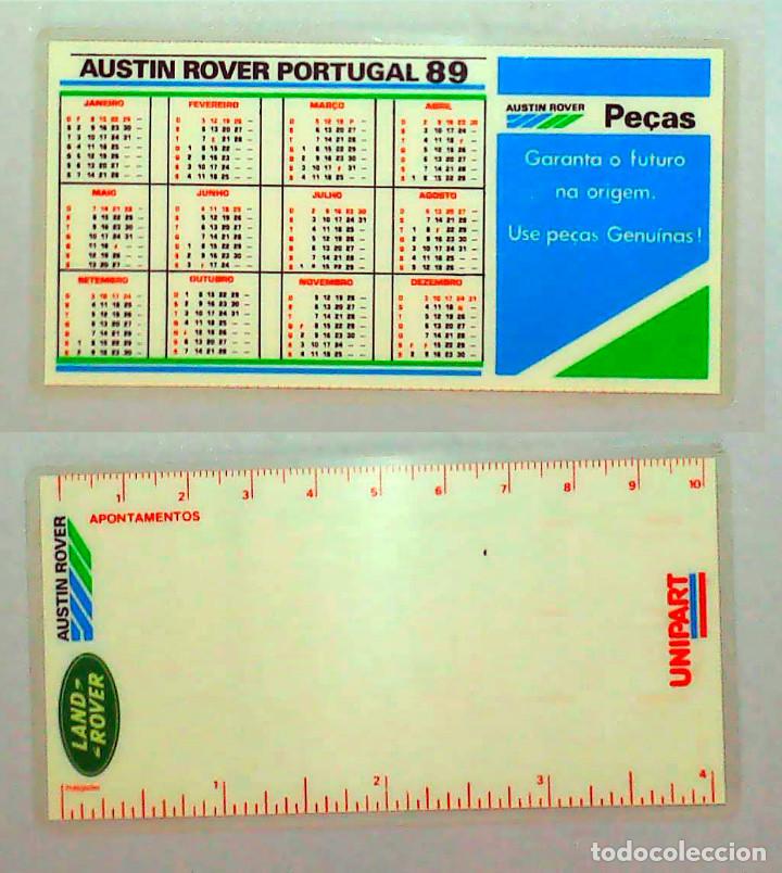 Coleccionismo calendarios: CALENDARIO, PUBLICADO PORTUGAL - 1989 - AUSTIN ROVER PORTUGAL