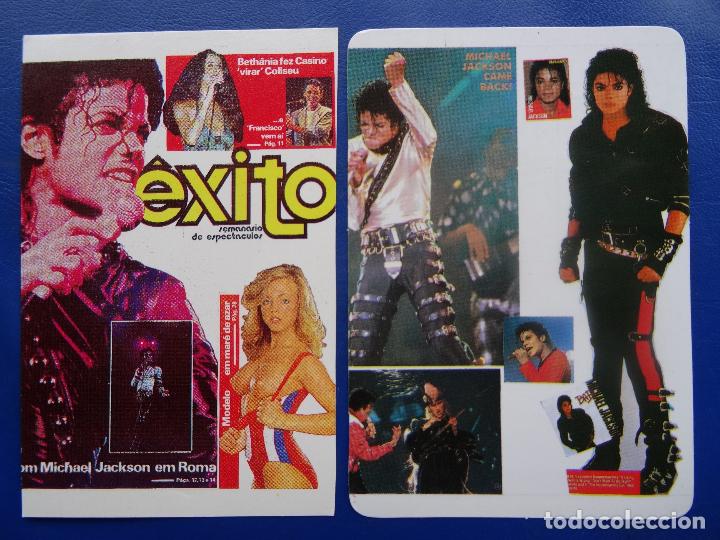 Coleccionismo calendarios: CALENDARIO BOLSILLO (LOTE DE 2) MUSICA 1989 (MICHAEL JACKSON - PORTUGAL) BIEN (FOTO REVERSO)