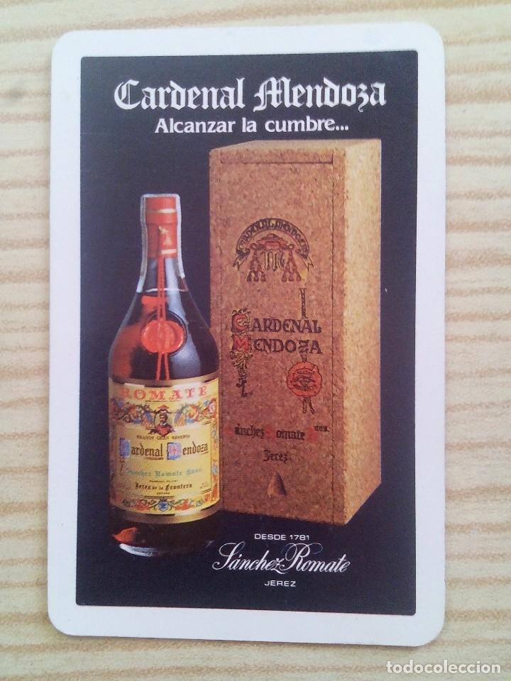 Coleccionismo calendarios: Calendario Fournier - Brandy Cardenal Mendoza 1986