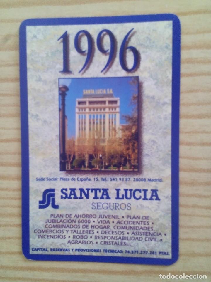 Coleccionismo calendarios: Calendario Fournier - Santa Lucia Seguros 1996