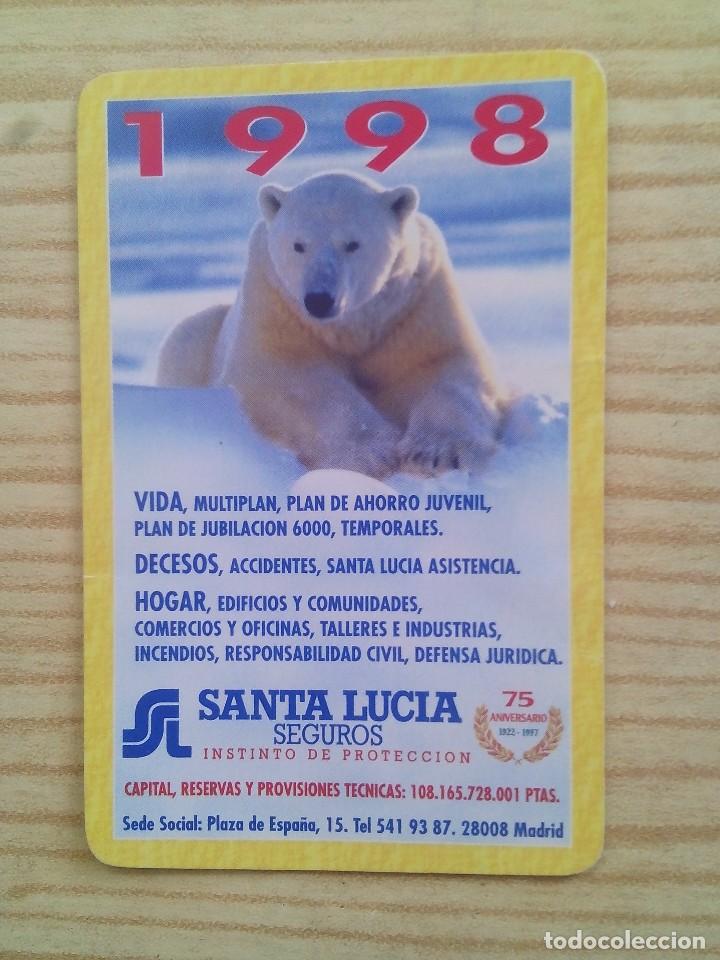 Coleccionismo calendarios: Calendario Fournier - Santa Lucia Seguros 1998