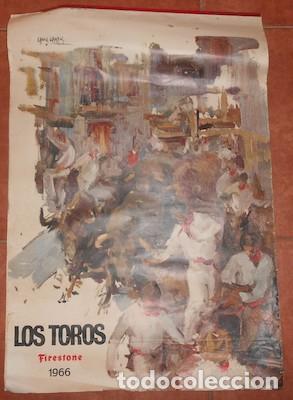 Coleccionismo calendarios: ALMANAQUE LOS TOROS DE FIRESTONE, ILUSTRADO POR GARCIA CAMPOS, DE 1965