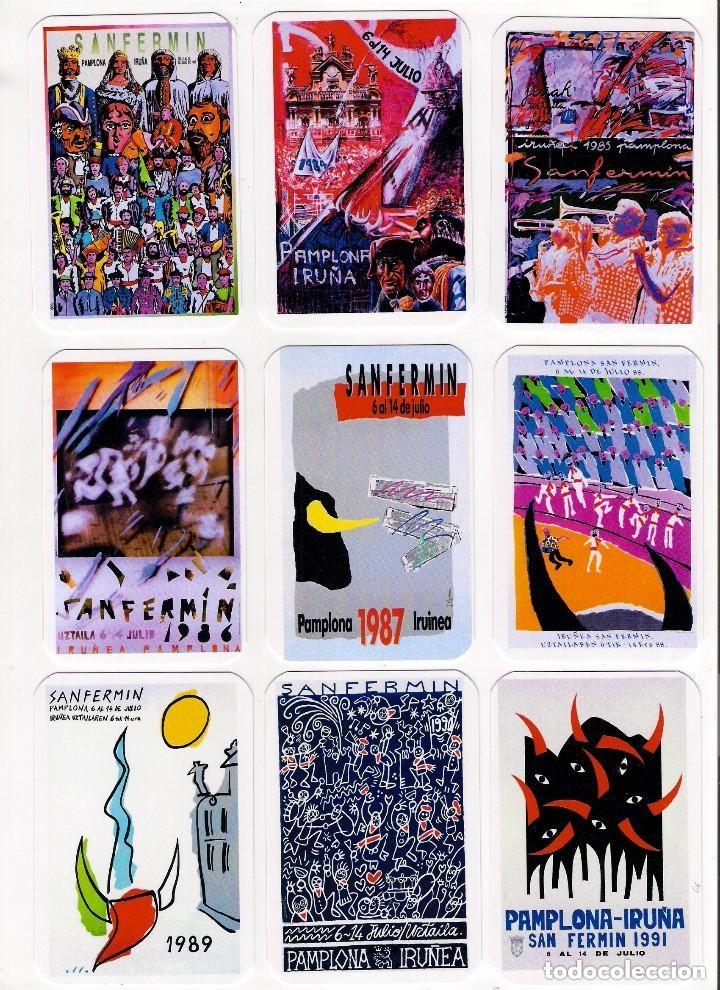 Coleccionismo Calendarios: -71186 9 CALENDARIOS CARTELES SAN FERMINES, TOROS,A&Ntilde;O 2018, DESDE 1881,EMISION PARTICULAR, 9&ordm; JUEGO