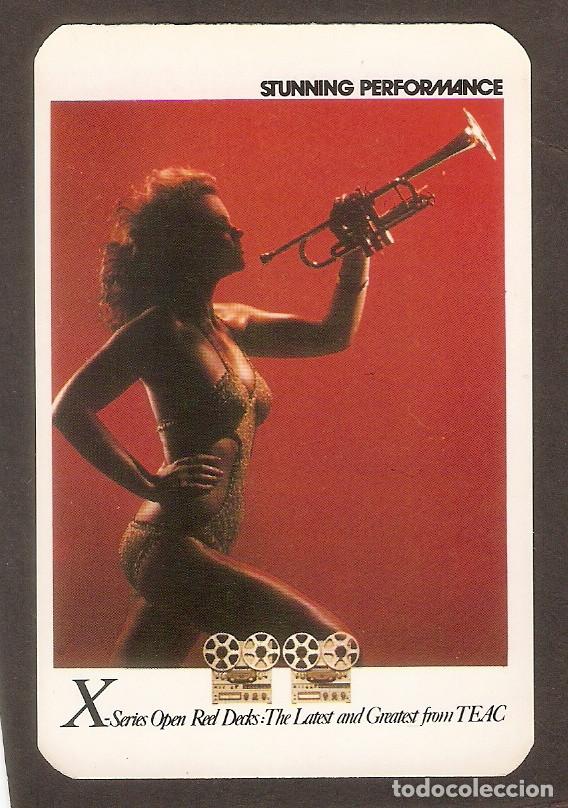 Coleccionismo Calendarios: CALENDARIOS DE BOLSILLO PORTUGAL  A&Ntilde;O  1985   CHICA TOCANDO LA TROMPETA