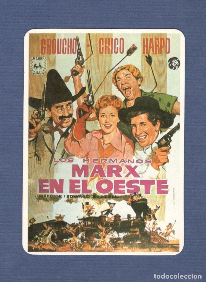 Coleccionismo Calendarios: CALENDARIO DE BOLSILLO A&Ntilde;O 1989 - SERIE CINE: LOS HERMANOS MARX EN EL OESTE