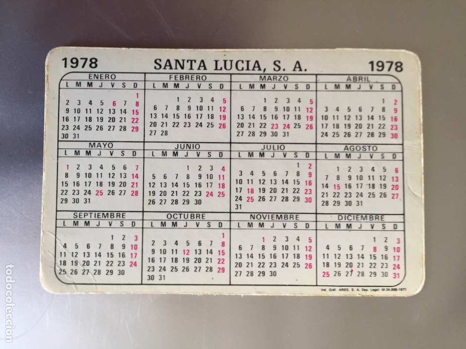 Coleccionismo calendarios: Calendario 1978 - Foto 2